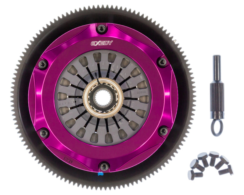 Exedy Hyper Twin Cerametallic Clutch: 1993 - 1995 Mazda RX - 7 R2 Pull - Type for High - Performance