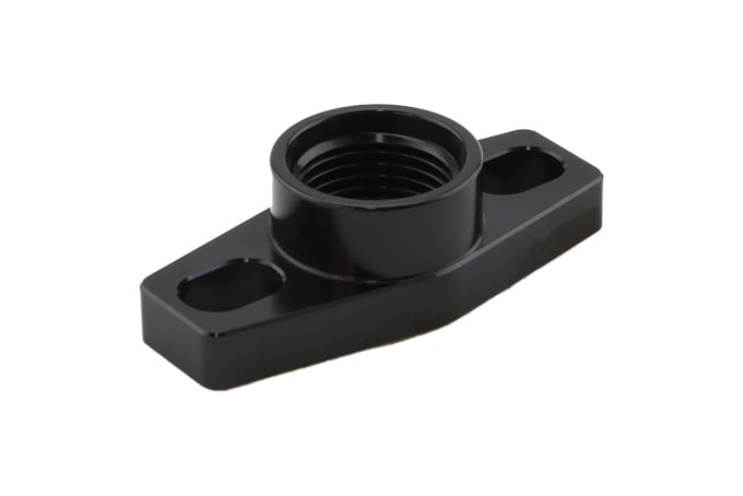 Turbosmart Premium Billet Turbo Drain Adapter - 38 - 44mm Slotted for Small Frame Turbos
