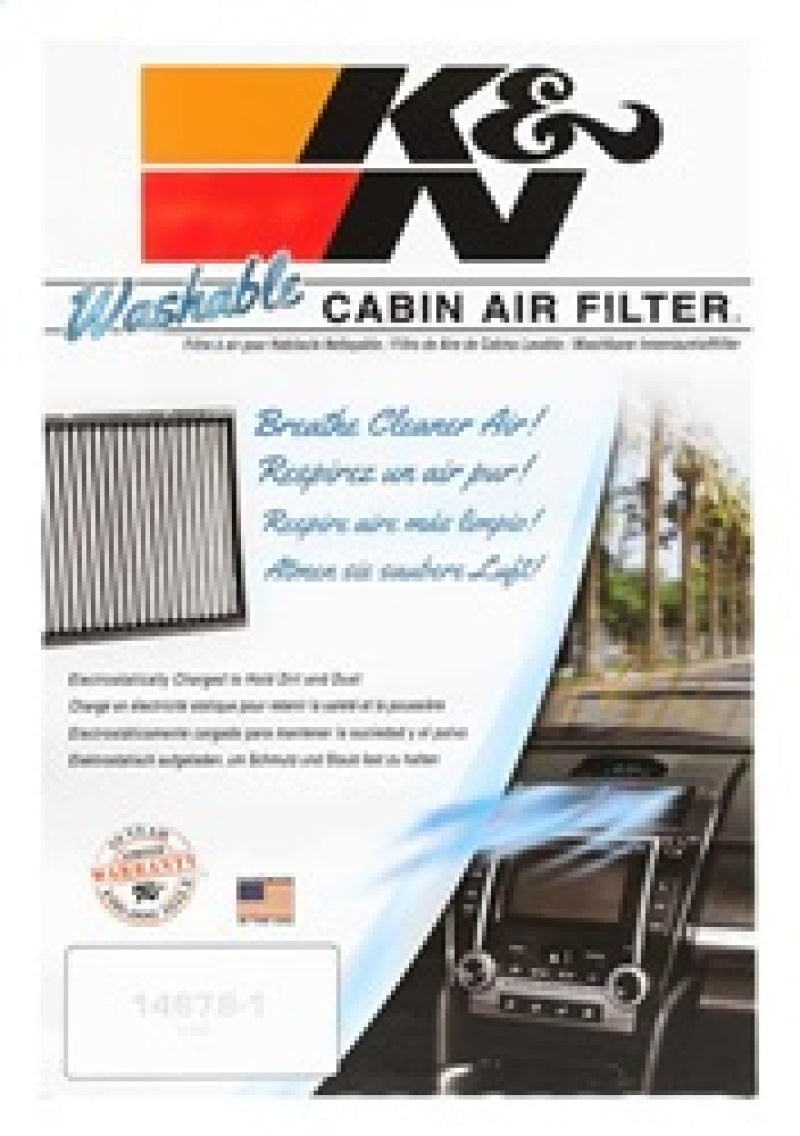 K&N Premium Cabin Air Filter for 2007 - 2024 Multiple Car Models