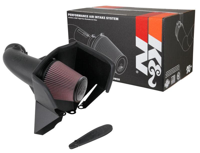 K&N Aircharger Performance Intake for 18 - 19 Jeep Grand Cherokee Trackhawk V8 - 6.2L F/I: Unleash Your Engine's Potential!