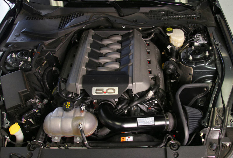 K&N 2015 Ford Mustang GT 5.0L V8 Black High-Performance Intake Kit - Unleash Your Engine's Potential!