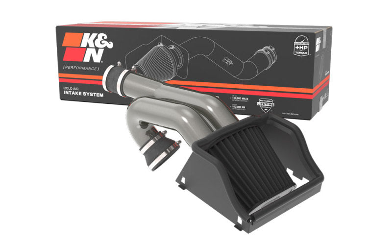 K&N High-Performance Air Intake System for 2015 - 2024 Ford F-150 (Incl. Raptor) 2.7L/3.5L V6 & 2021 - 2024 Ford Expedition