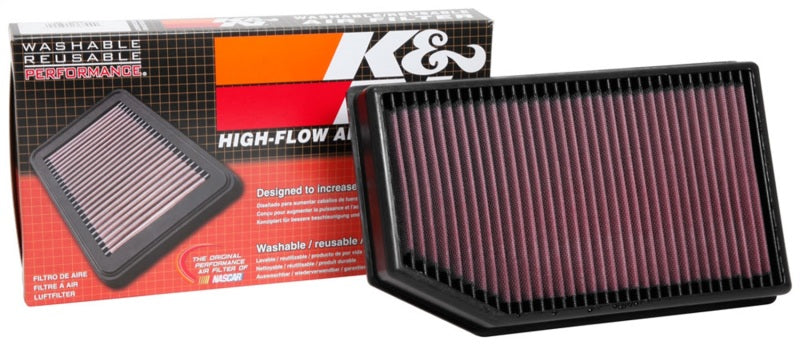 K&N High-Performance Drop-In Air Filter for 2018 - 2024 Jeep Wrangler & Gladiator