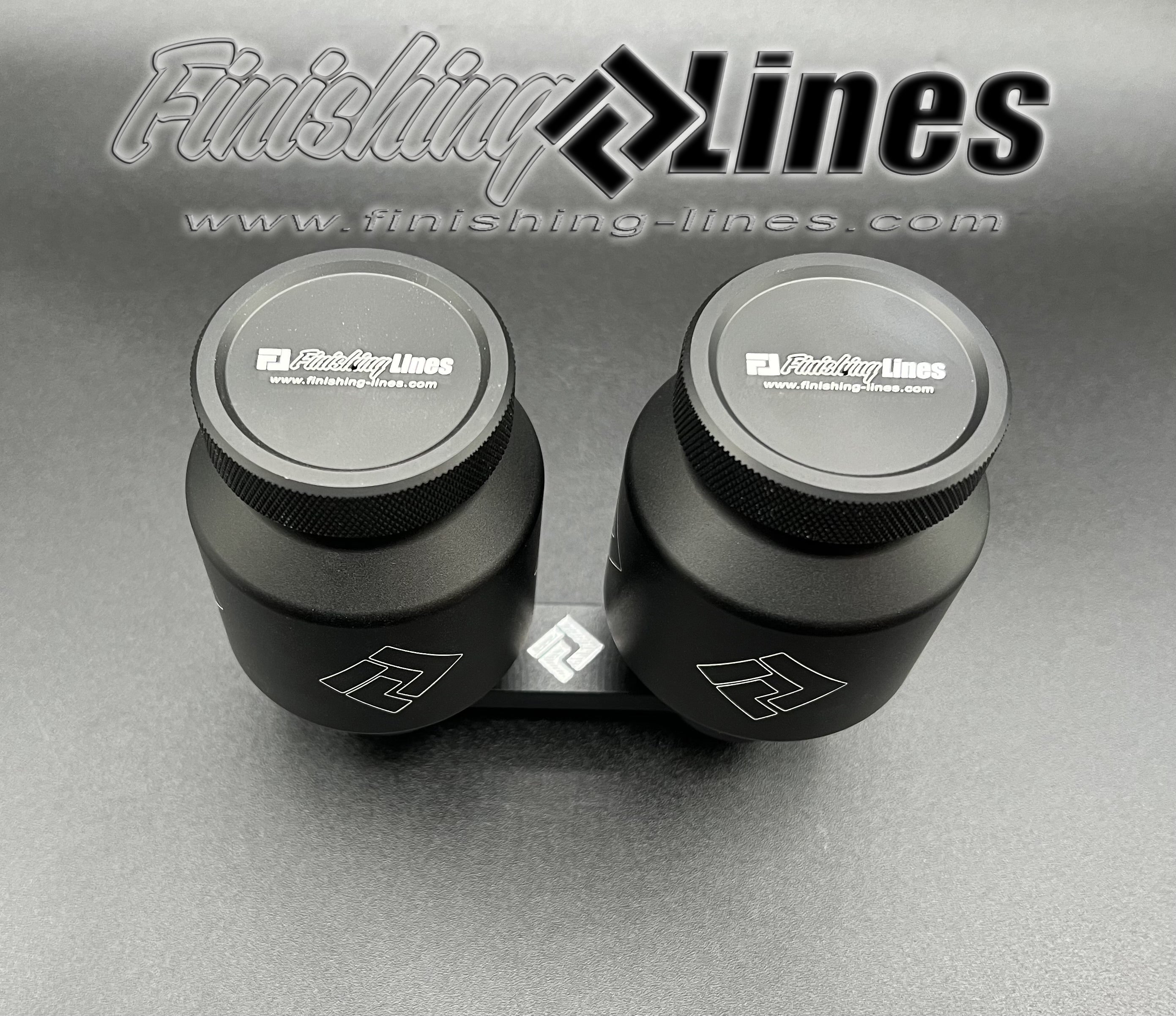 Finishing Lines Billet Reservoir for EK Civic, '98+ DC Integra, S2000 Stock Master Cylinder - Stunning Black Edition