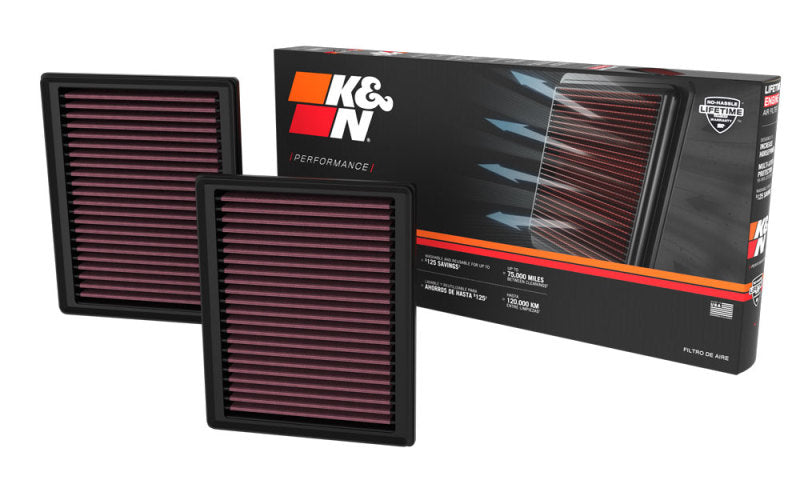 Rev Up Your Nissan Z with K&N's 2023-2024 Replacement Air Filters (2 Filters Included)