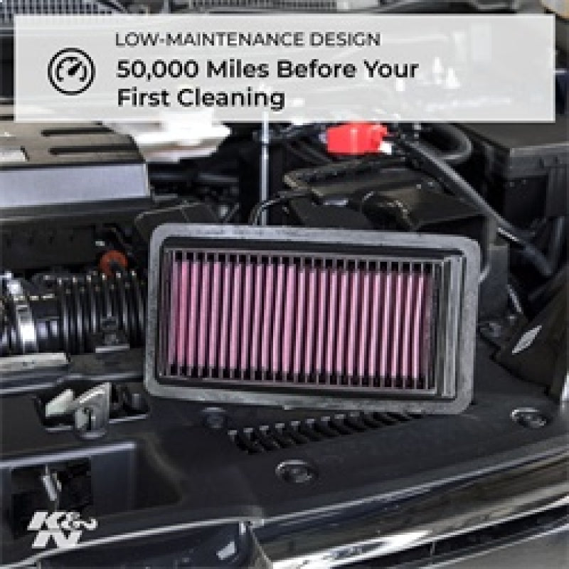 K&N High-Performance Air Filter for 2017 - 2019 Suzuki Swift V L4-1.4L F/I