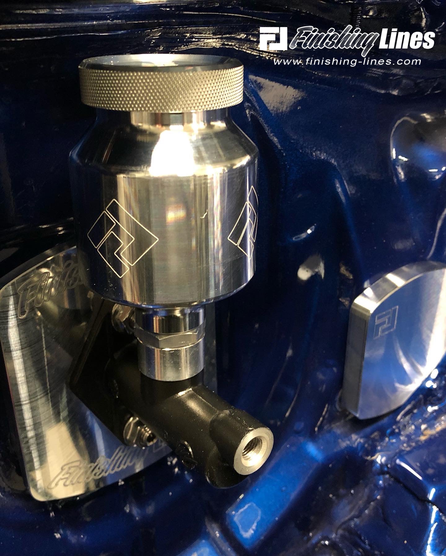Finishing Lines Premium Billet Reservoir Kit for Wilwood Master Cylinder - Upgrade Your Braking System Now!