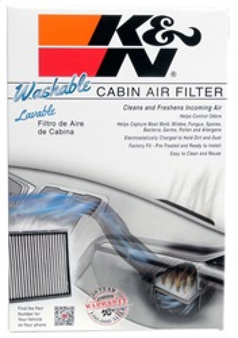 K&N Premium Cabin Air Filter for 2007 - 2024 Multiple Car Models