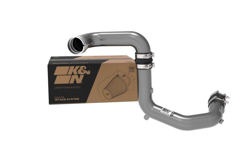 K&N 2023 - 2024 Ford Bronco Raptor & Ranger Raptor 3.0L V6 Gunmetal Gray Aluminum Charge Pipe Kit