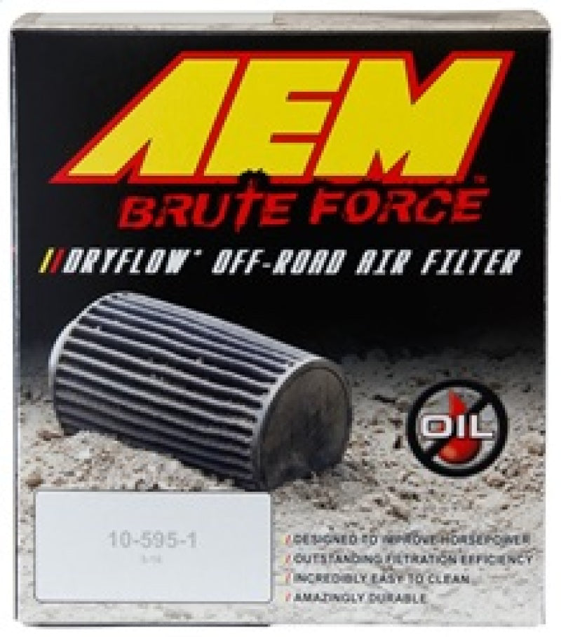 AEM Dryflow 3.25in. X 5in. Round Tapered High-Performance Air Filter