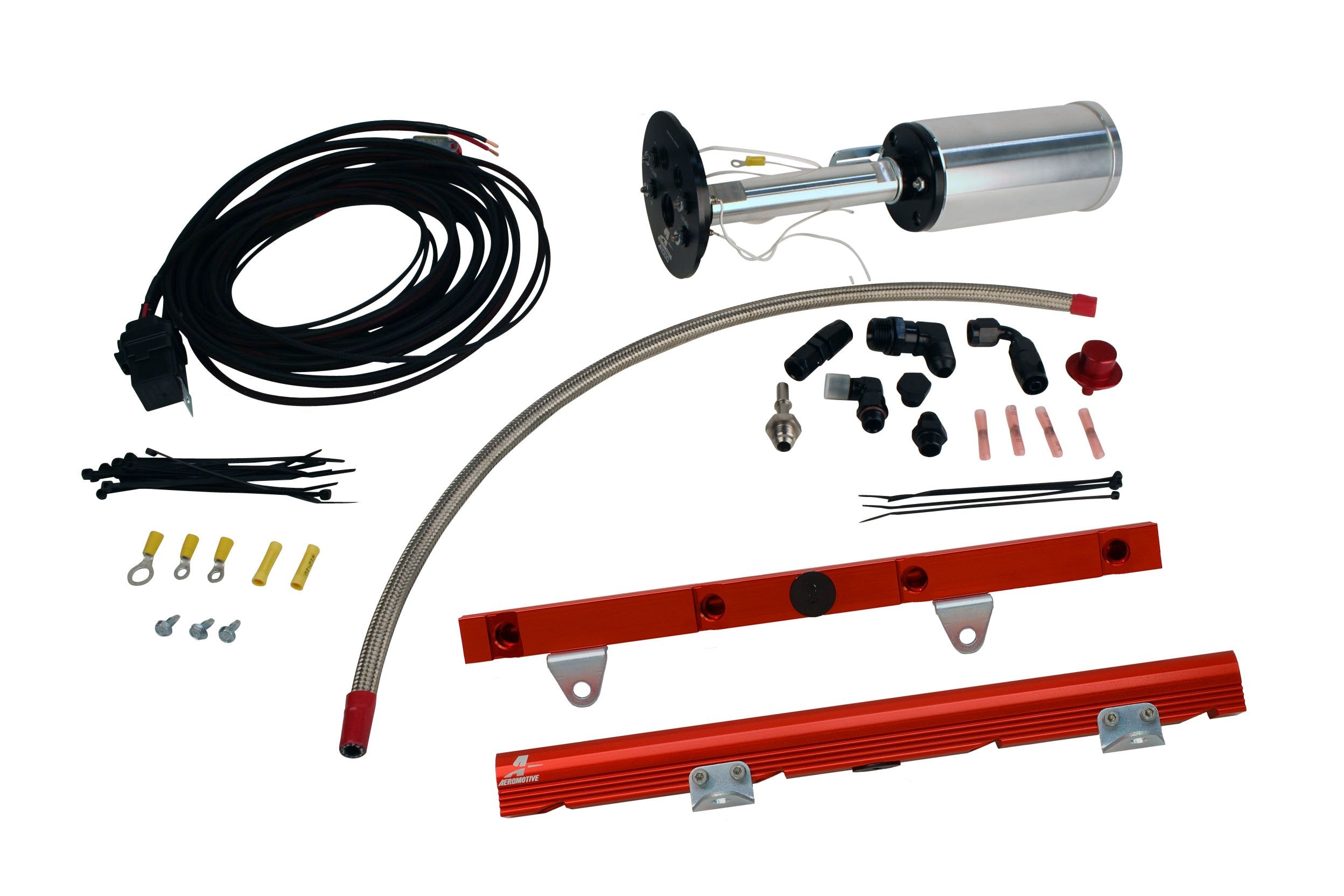 Aeromotive Performance System for C6 Corvette - Eliminator, LS-1 Rails, Wire Kit & Fittings