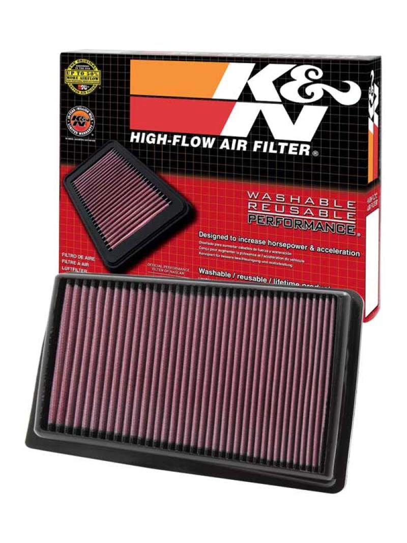 K&N High-Performance Drop-In Air Filter for 2009 Hyundai Genesis 4.6L V8 and More