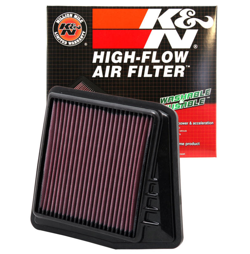 K&N High-Performance Drop-In Air Filter for 2009 - 2014 Acura TSX 2.4L-L4