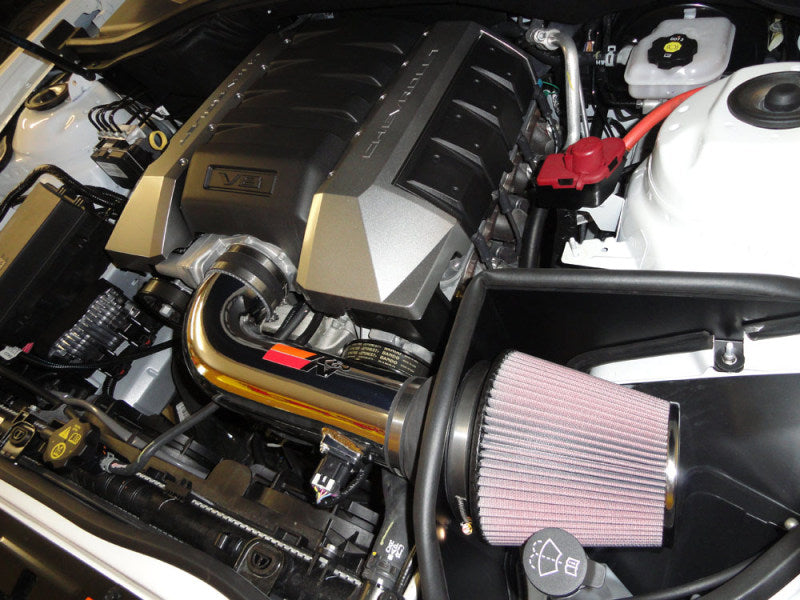K&N 10 Camaro 6.2L V8 Polished Typhoon Short Ram Intake - Unleash Your Car's Potential!