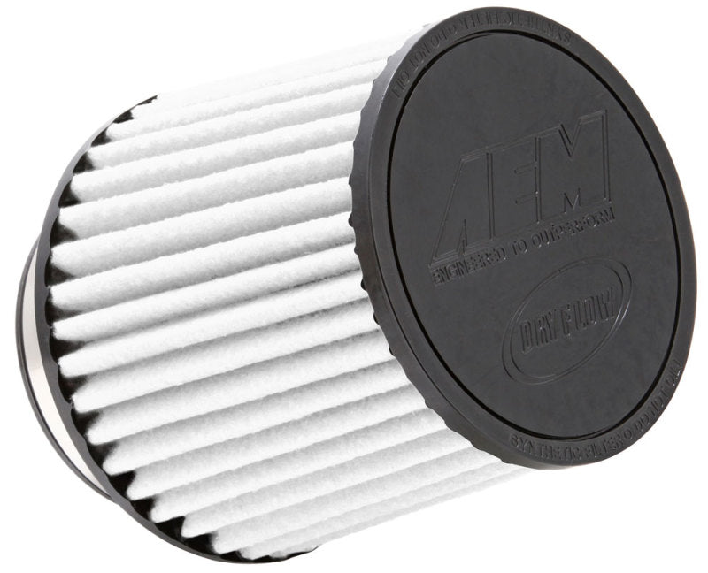 AEM Brute Force Dryflow Conical Air Filter - 6in Base OD, 5.125in Top OD, 5.25in Height