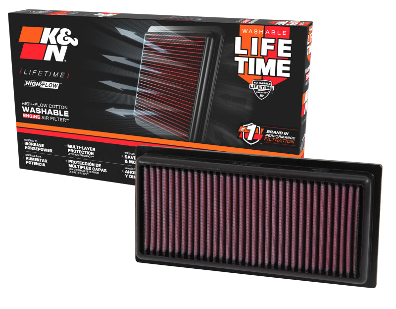 K&N Premium Replacement Air Filter for 2012 - 2014 Mitsubishi Space Star L3 1.0L & Multiple Mirage Models