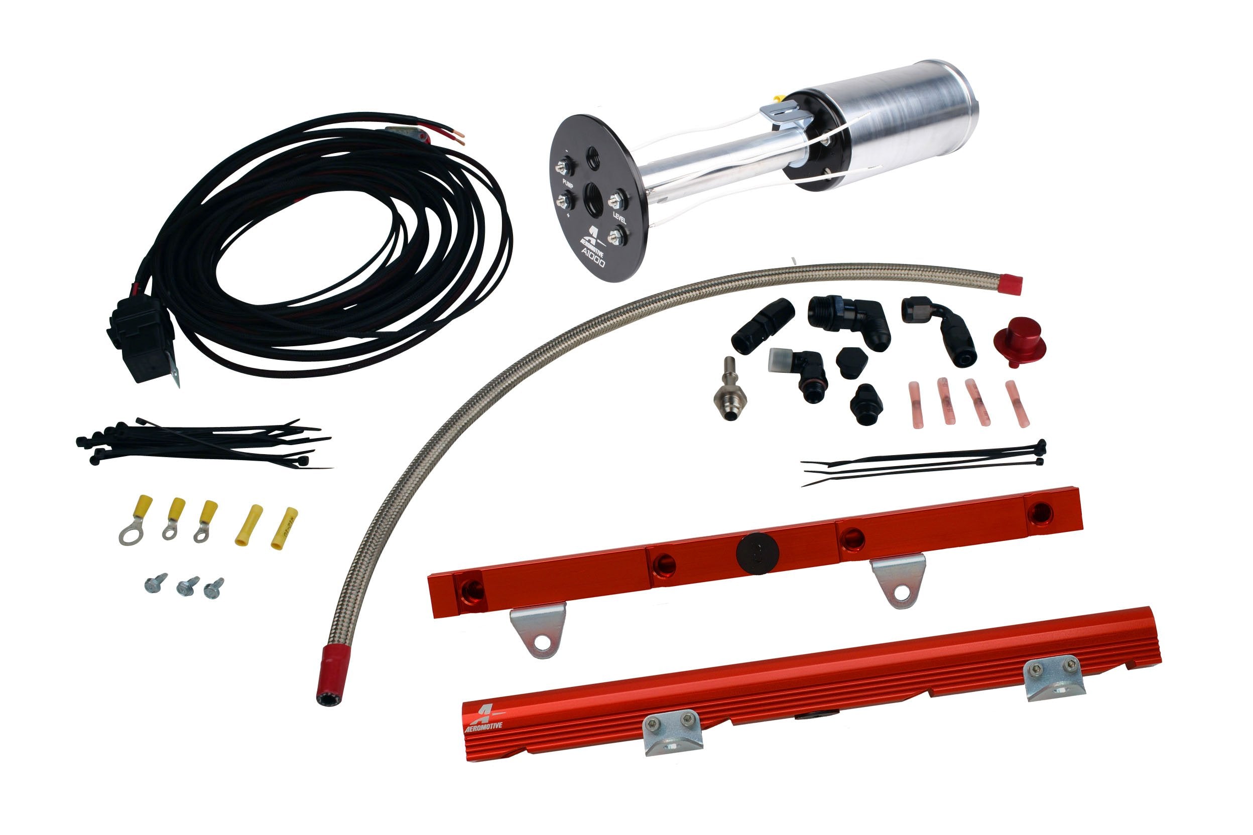Aeromotive EFI System for C6 Corvette - A1000 with LS-1 Rails, Wire Kit & Fittings