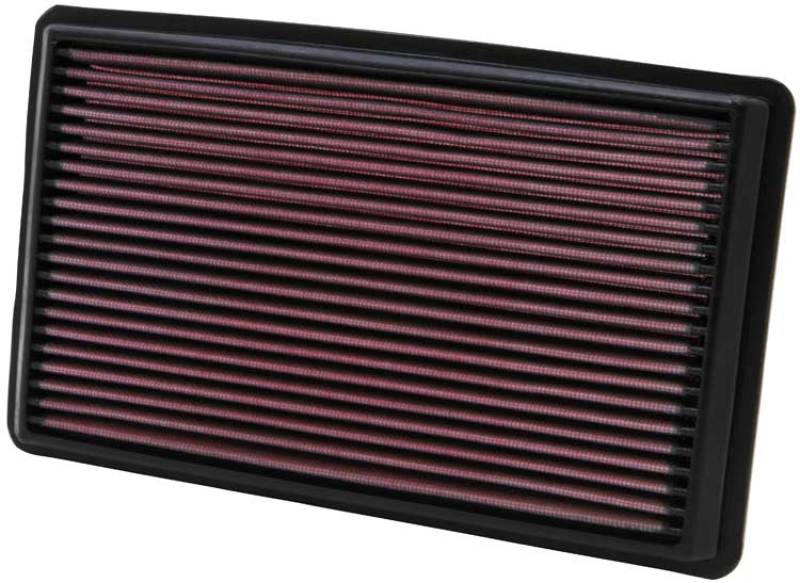 K&N High-Performance Drop-In Air Filter for 02 - 07 WRX/STi (11in Length x 6.563in Width x 1.063in Height)