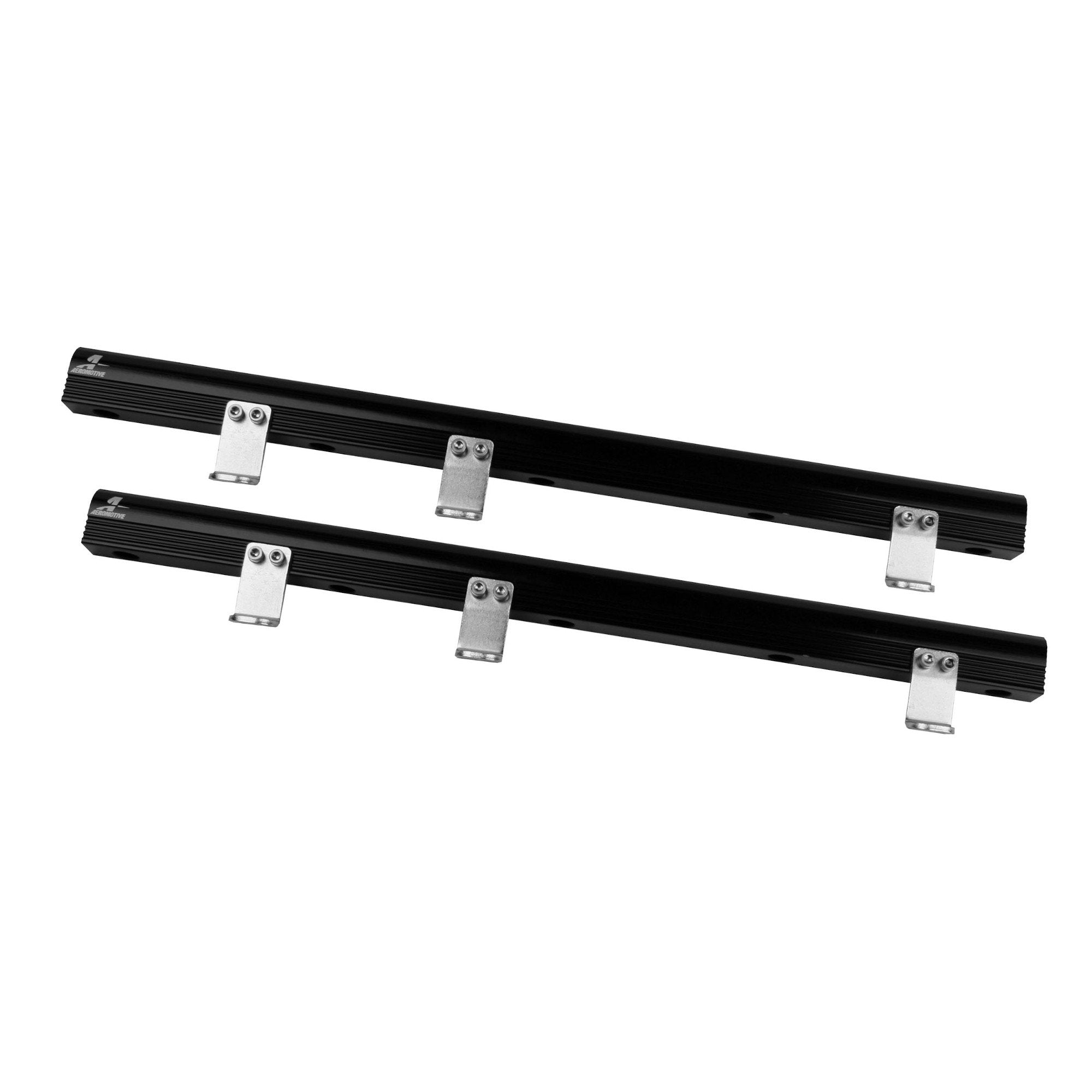 Aeromotive Black Anodized Fuel Rails for Chrysler 8.4L Gen 4 V10 - Perfect Fit Guaranteed!
