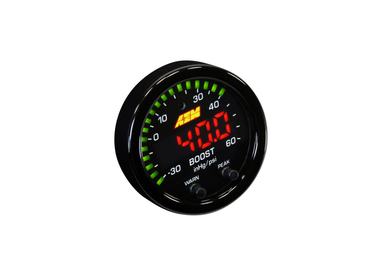 AEM X-Series Boost Pressure -30inHg 60psi Gauge Kit: Unleash Your Engine's Potential!