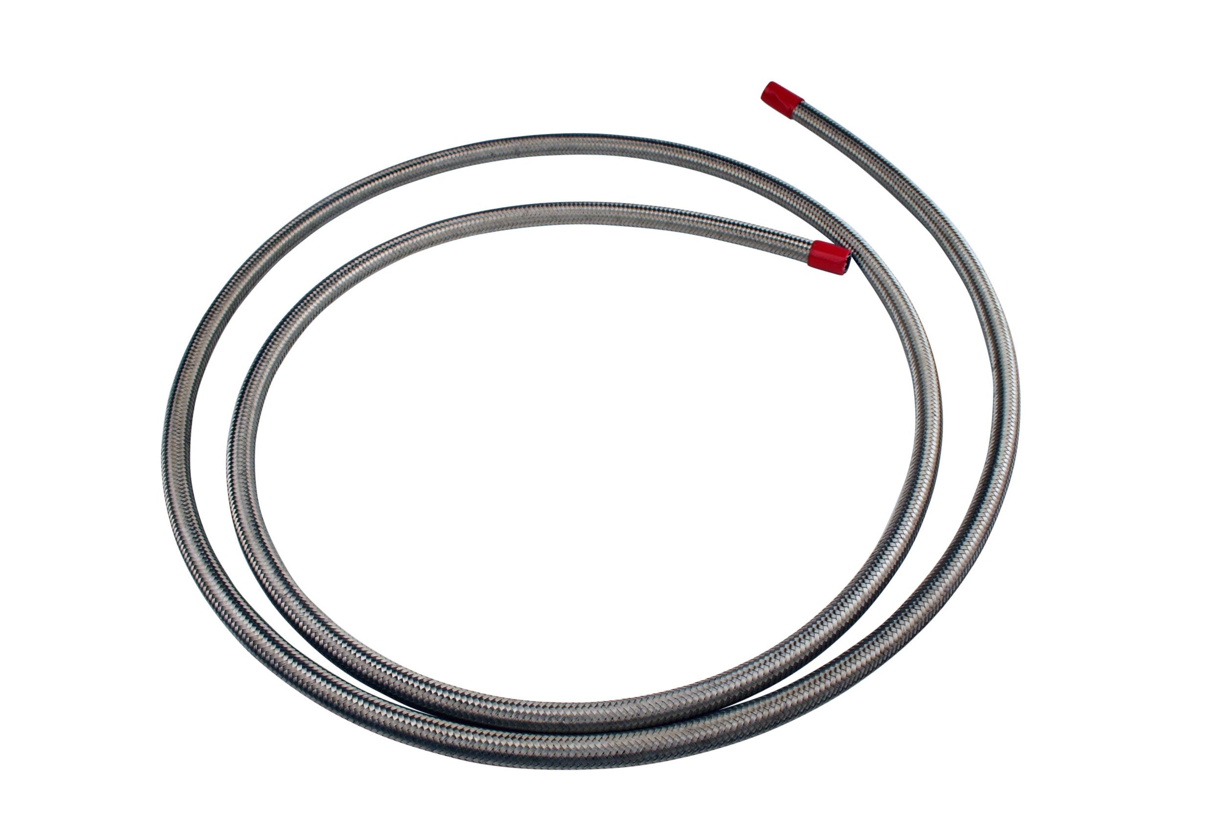 Aeromotive's Premium 8-Foot AN-06 Stainless Steel Braided Fuel Hose - Upgrade Your Fuel System Now!