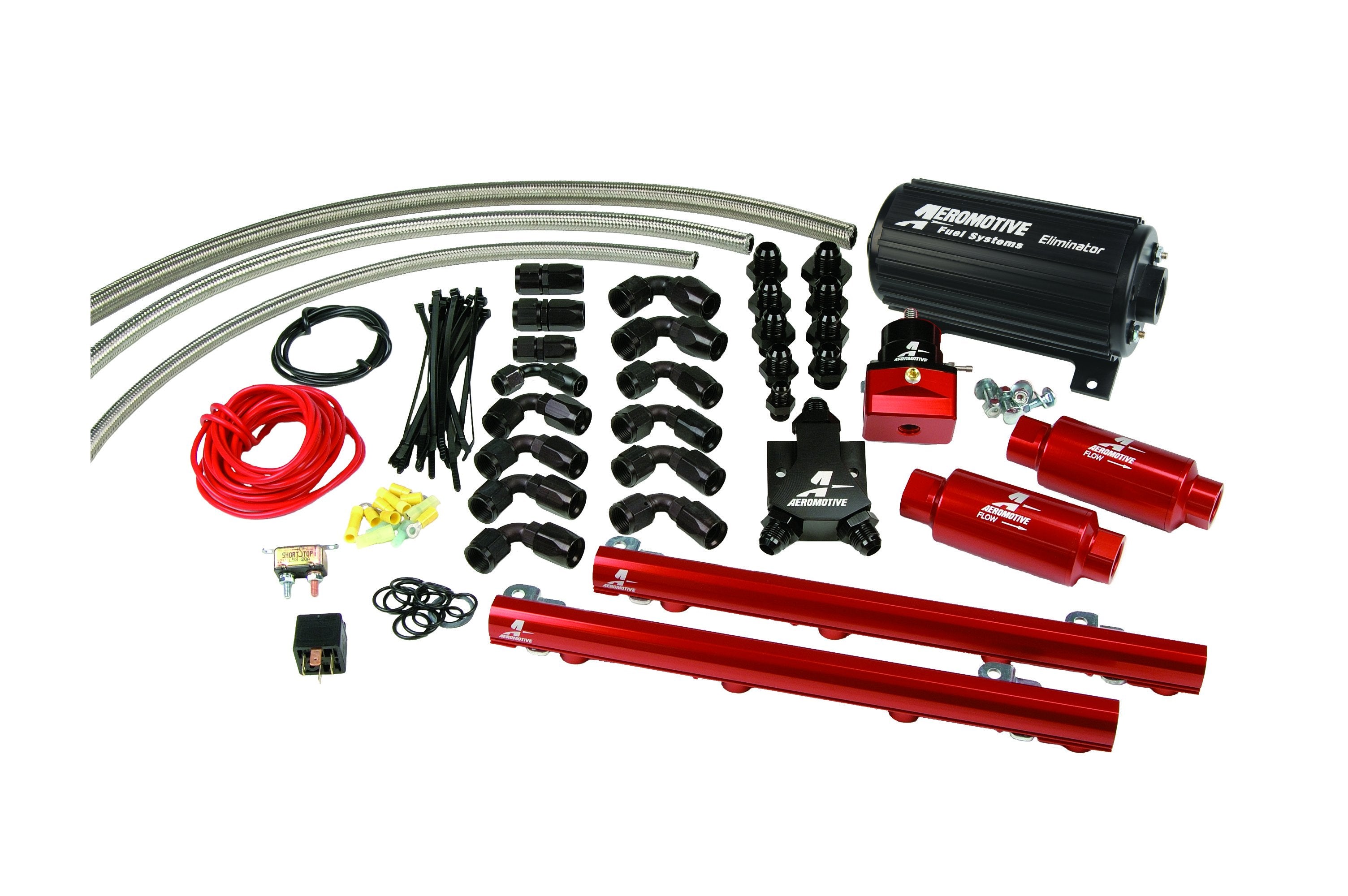 Aeromotive 1996 - 2004 Ford SOHC 4.6 L Eliminator Fuel System: Power - Packed with Eliminator Pump (Fuel Tank Not Included, Return Style System)