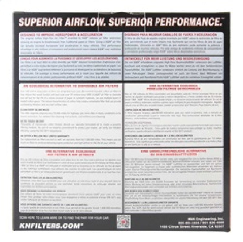 K&N High-Performance Drop-In Air Filter for 2003 - 2006 Lancer Evo 8/9