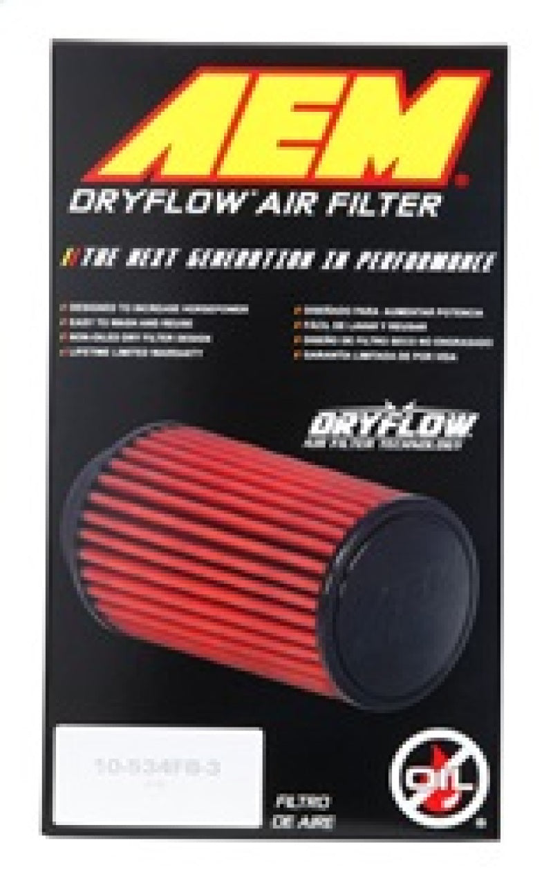 AEM Dryflow Round Tapered Air Filter - Unleash Optimal Performance!