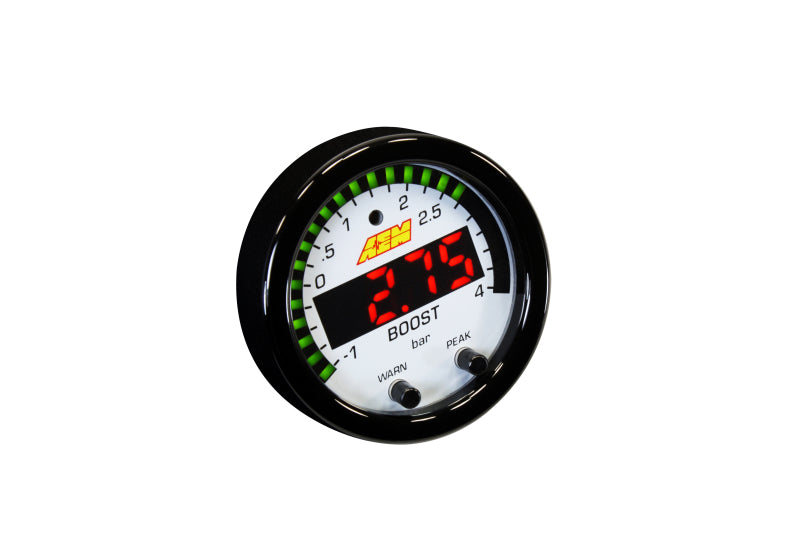 AEM X-Series Boost Pressure -30inHg 60psi Gauge Kit: Unleash Your Engine's Potential!