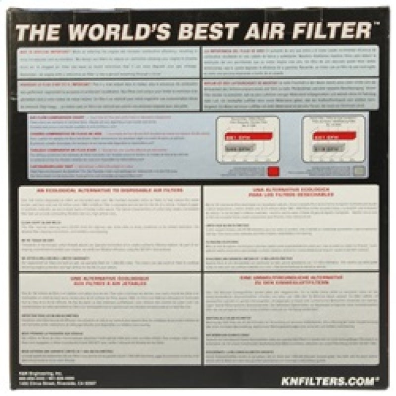 K&N High-Performance Replacement Air Filter for 2003 - 2009 Kawasaki & 2004 - 2005 Suzuki Models