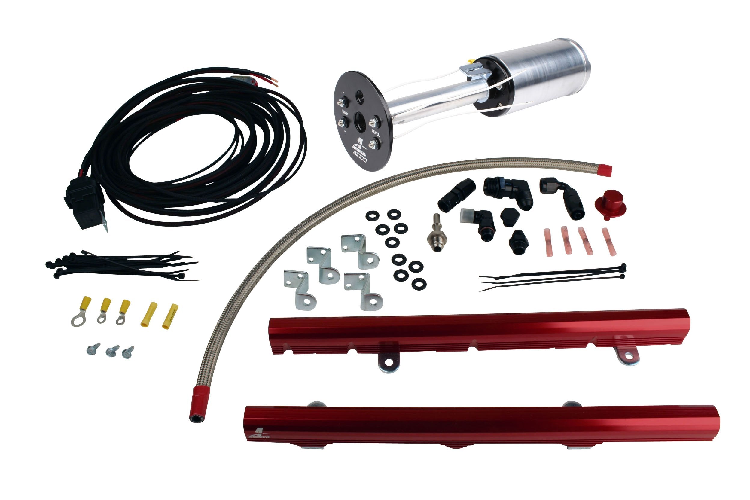 Aeromotive EFI System for C6 Corvette: A1000, LS-3 Rails, Wire Kit & Fittings