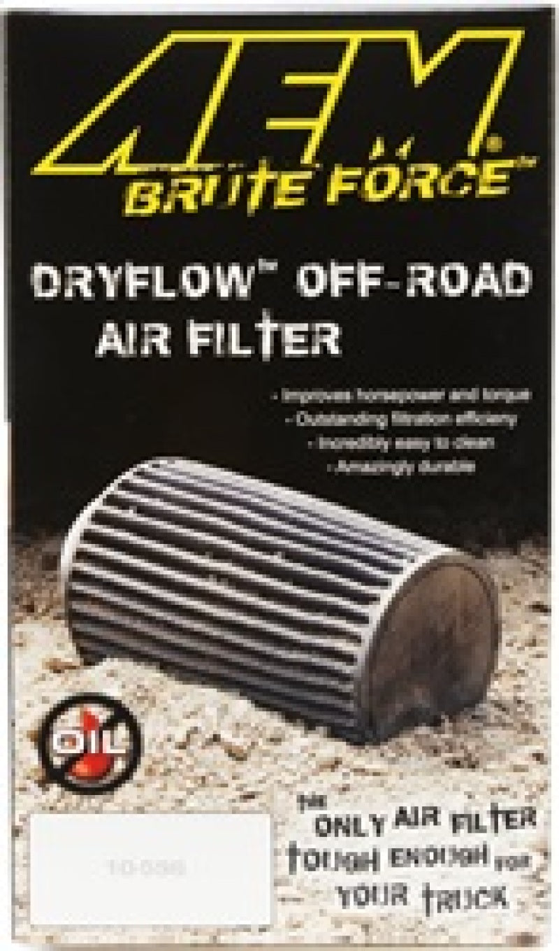 AEM Dryflow 3.5in. X 7in. Round Tapered Air Filter - Ideal for Off - Road Adventures!