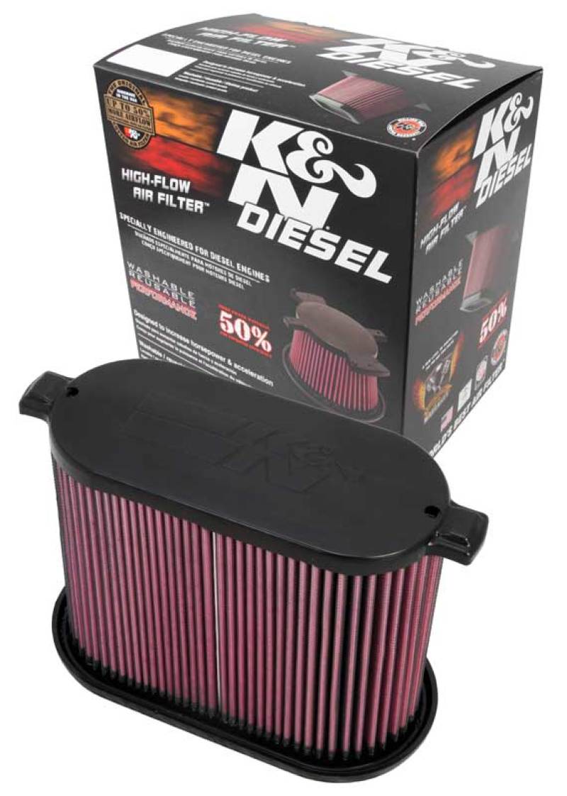 Rev Up Your Ford! K&N Drop-In Air Filter for 2008 - 2010 F250, F350, F450, F550 Super Duty 6.4L