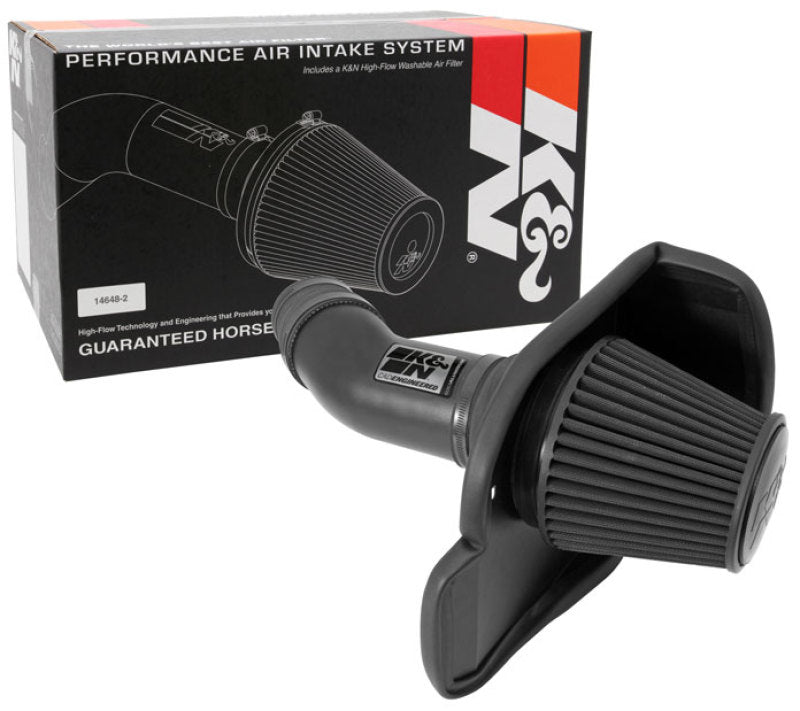 K&N Black Performance Intake Kit for Dodge Challenger & Charger, Chrysler 300 V8 - Unleash Your Engine's Power!