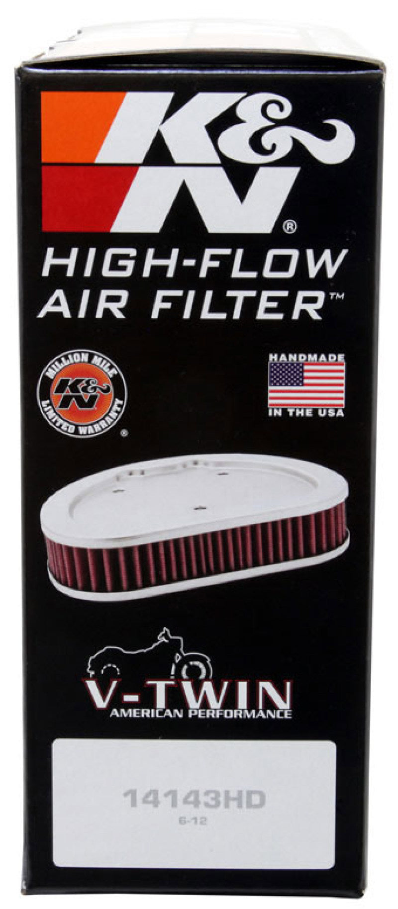 K&N High-Performance Replacement Air Filter for 2008 - 2015 Harley-Davidson Motorcycles
