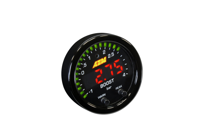 AEM X-Series Boost Pressure -30inHg 60psi Gauge Kit: Unleash Your Engine's Potential!