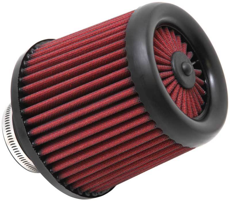 AEM Dryflow Round Tapered Air Filter - Ideal for Racing! 6in Base OD x 5in Top OD x 5.5in H x 2.5in Flange ID