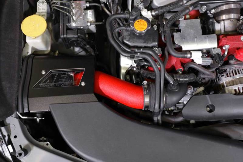 AEM Induction Wrinkle Red Cold Air Intake for 2019 - 2021 Subaru WRX STI 2.5L