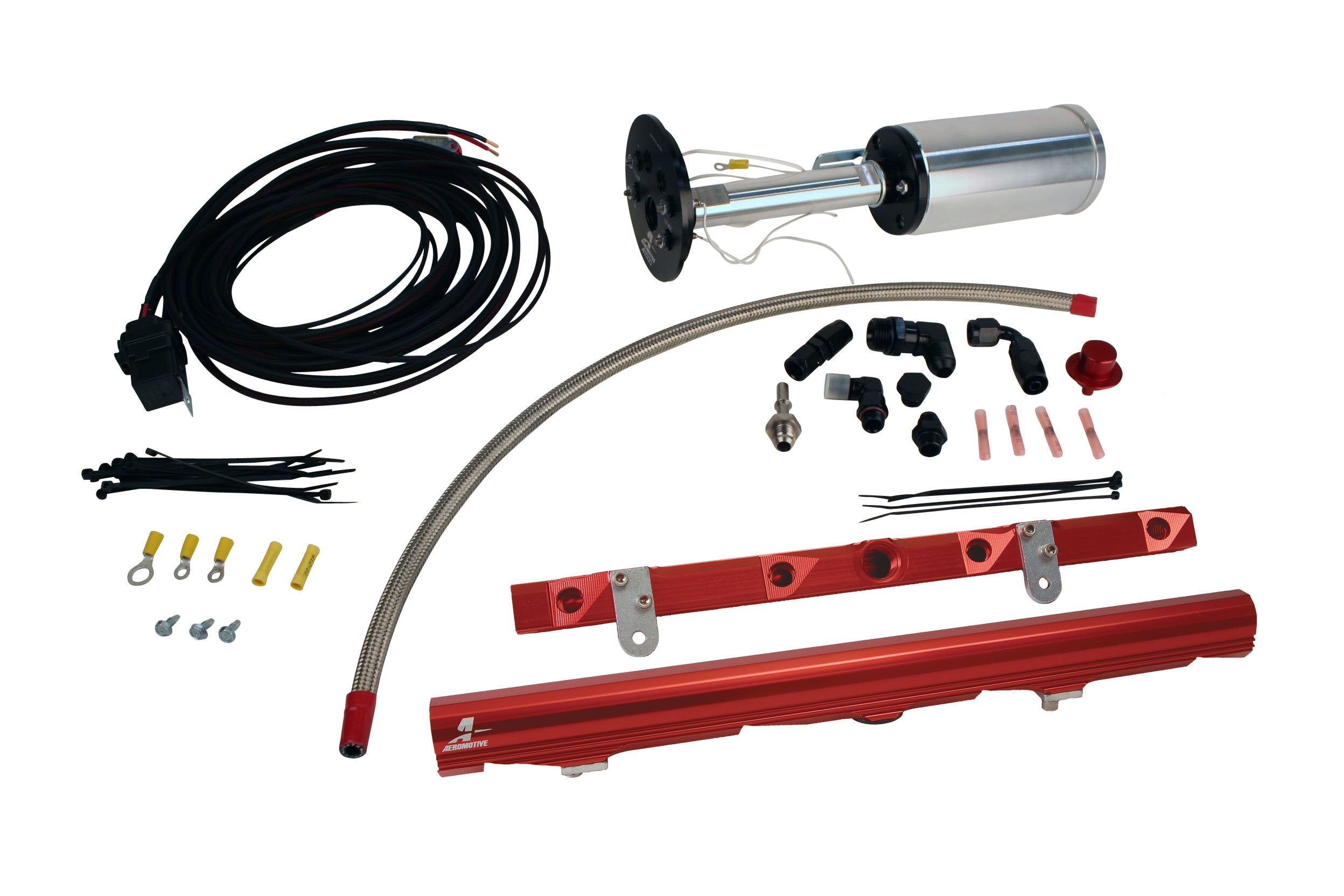 Aeromotive Performance System for C6 Corvette: Eliminator 18671, LS-2 Rails 14114, Wire Kit 16307 & More