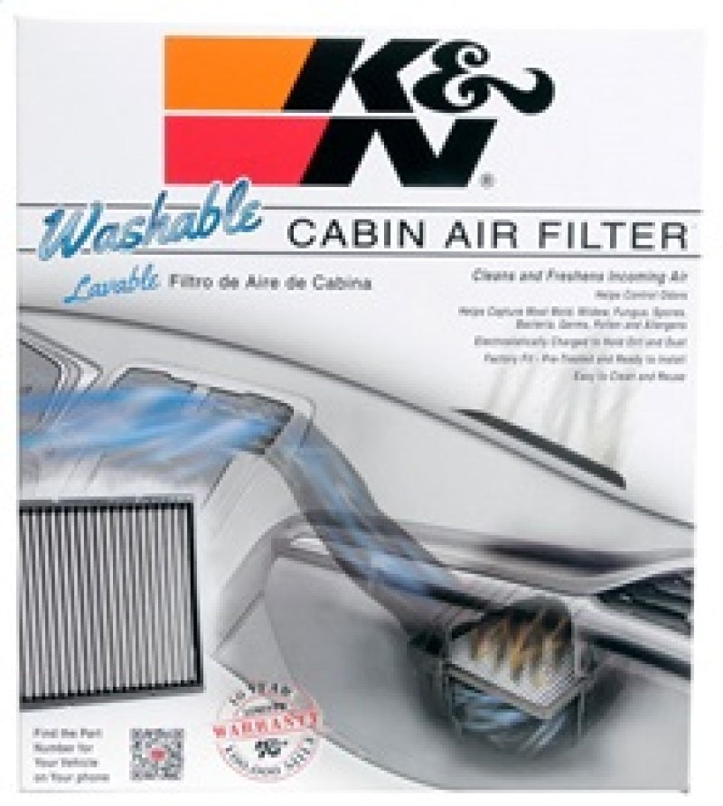 K&N Cabin Air Filter - Perfect for 2011 - 2024 Dodge Durango & 2011 - 2022 Jeep Grand Cherokee