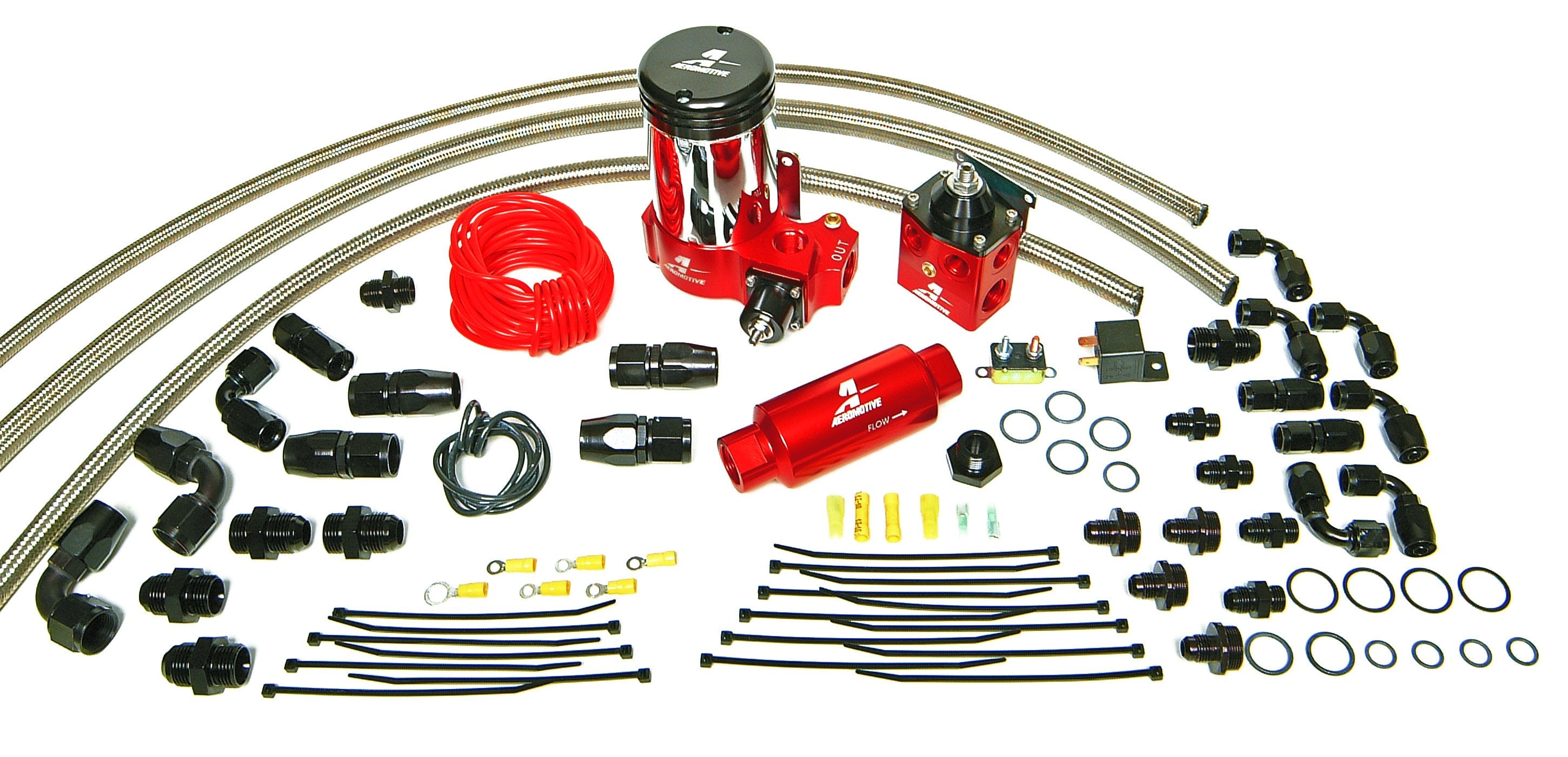 Aeromotive A2000 Ultimate Drag Race Fuel System for Dual Carbs - Complete Kit!