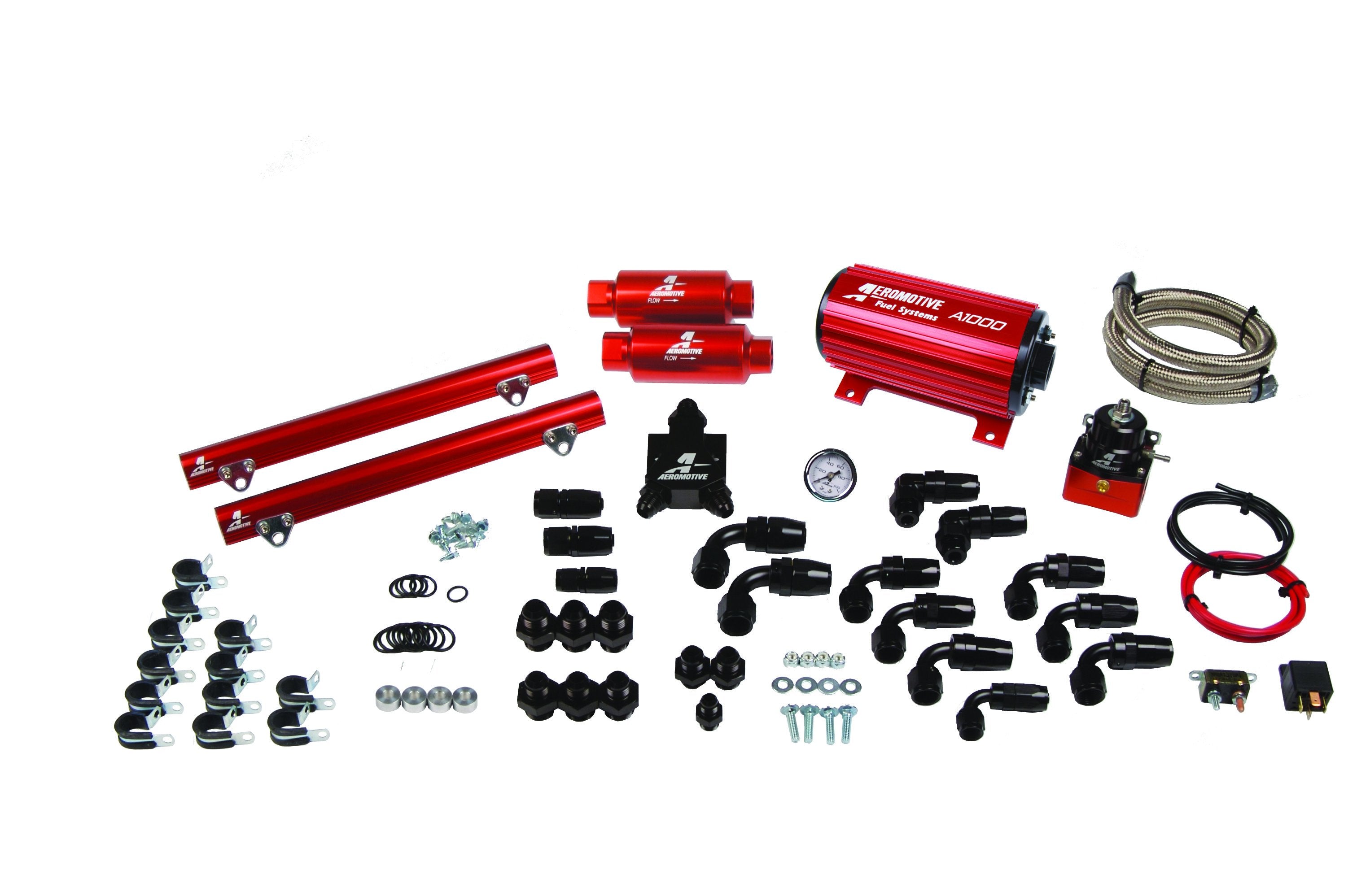 Aeromotive 1998.5 - 2004 Ford DOHC 4.6L Competition Fuel System with A1000 Fuel Pump (Fuel Tank Not Included)
