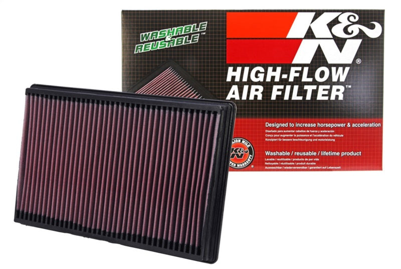 K&N High-Performance Drop-In Air Filter for 2002 - 2025 Dodge Ram 1500/2500/3500 3.7/4.7/5.7L