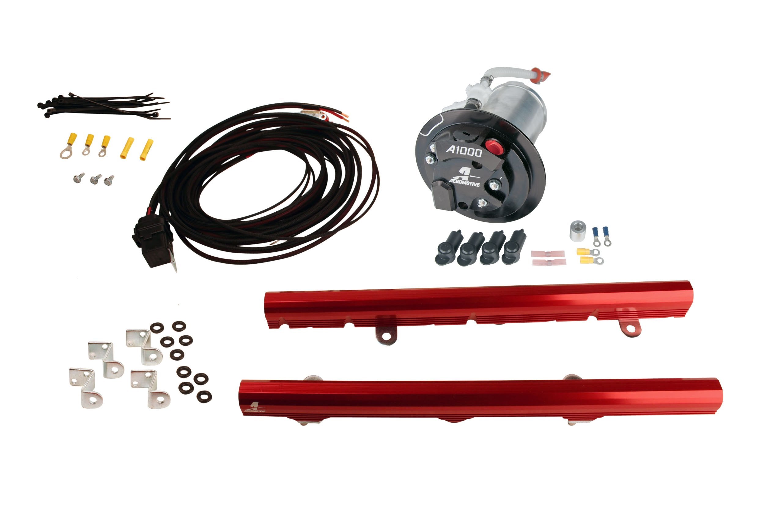 Aeromotive EFI System for 10 - 15 Camaro: A1000 with LS3 Rails, Wire Kit & Fittings