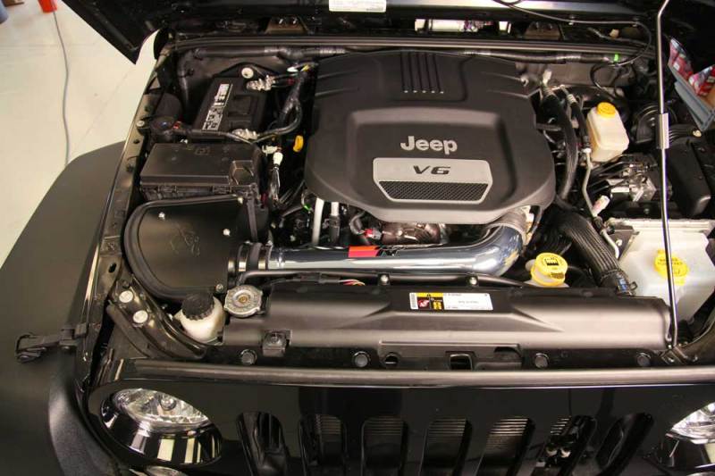 K&N High-Performance Cold Air Intake Kit for 2012 - 2018 Jeep Wrangler V6 - 3.6L (CARB Approved 2012 - 2015)
