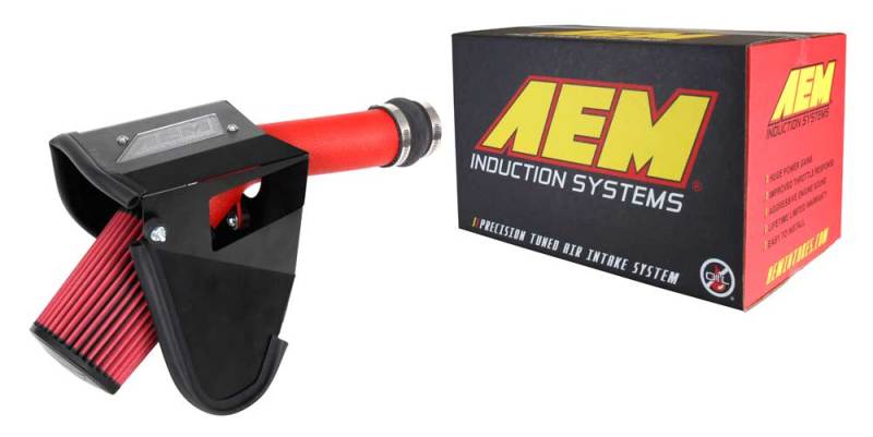 AEM Induction Wrinkle Red Cold Air Intake for 2019 - 2021 Subaru WRX STI 2.5L
