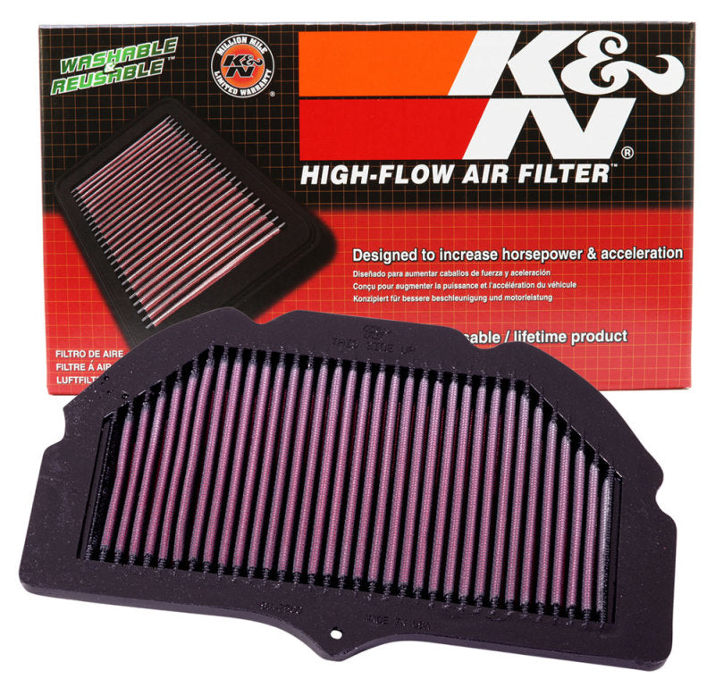 K&N Replacement Air Filter for 2000 - 2004 Suzuki GSX-R600, GSX-R750 & GSX-R1000 Motorcycles