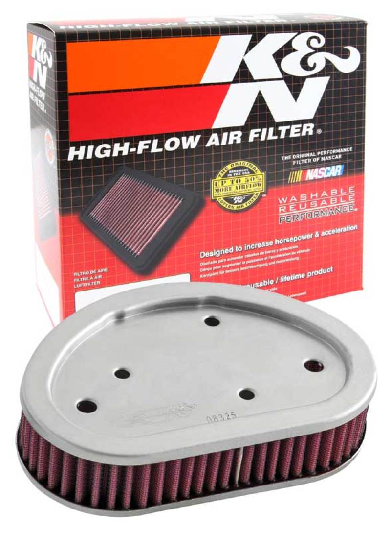 K&N High-Performance Replacement Air Filter for 2008 - 2015 Harley-Davidson Motorcycles