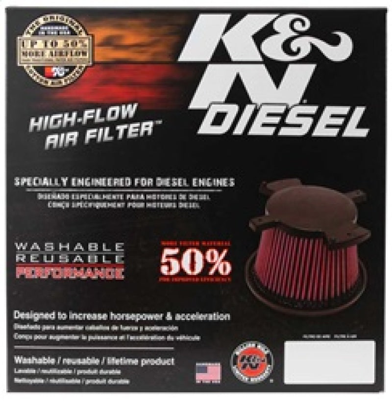 Rev Up Your Ford! K&N Drop-In Air Filter for 2008 - 2010 F250, F350, F450, F550 Super Duty 6.4L