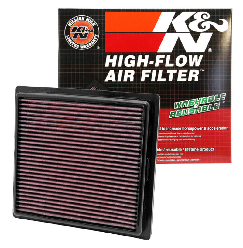 K&N Premium Replacement Panel Air Filter for 2011+ Jeep Grand Cherokee & Dodge Durango